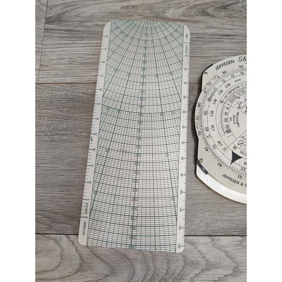 Jeppesen Slide Graphic Flight Computer with Case & Felsenthal E-6B Vintage RARE - Picture 4 of 12